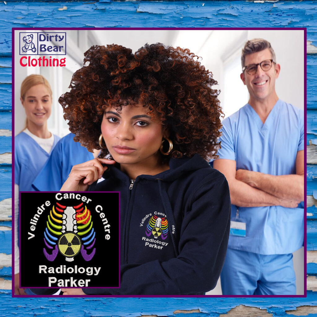 Rainbow chest cage for radiology staff