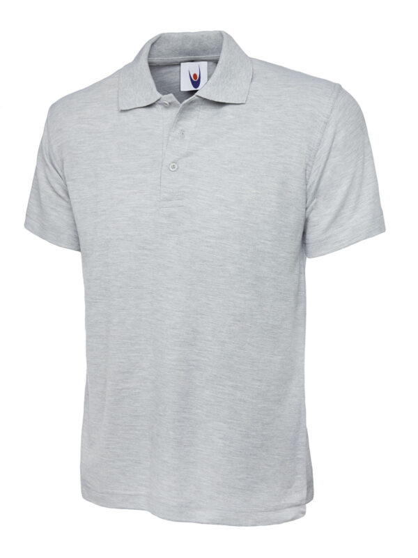 Uneek UC101 Heather Grey Classic Polo shirt