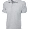 UC102 Heather Grey Uneek UC Heavyweight 102 Polo shirt Heather Grey 250GSM