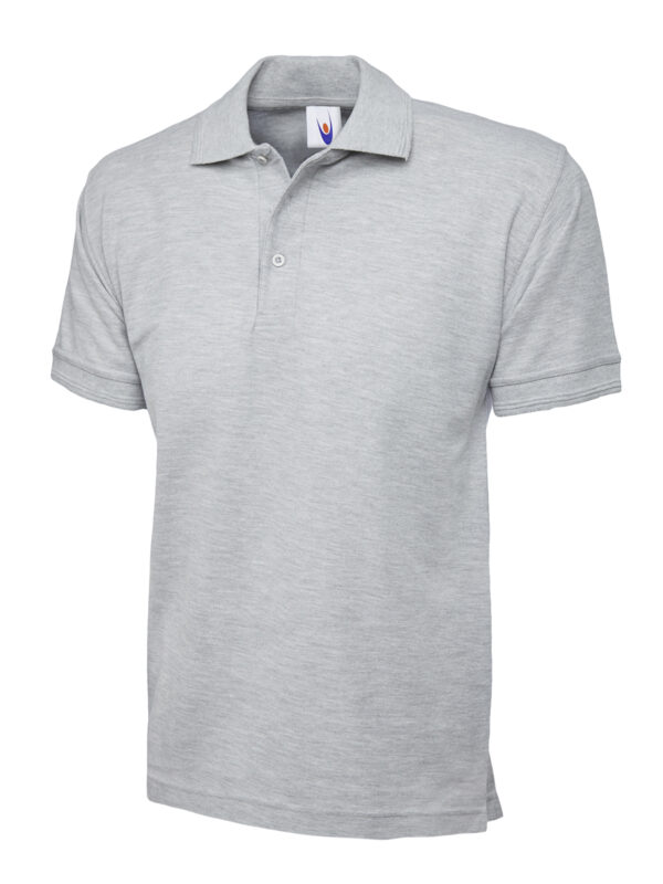 UC102 Heather Grey Uneek UC Heavyweight 102 Polo shirt Heather Grey 250GSM