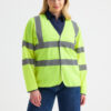 UC802_W_1695 Uneek UC802 Long Sleeve Hi Vis Safety Waistcoat 120 GSM