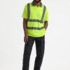 UC808_M_859 • Uneek UC808 Hi Vis Short Sleeve Polo Shirt Safety workwear 175 GSM