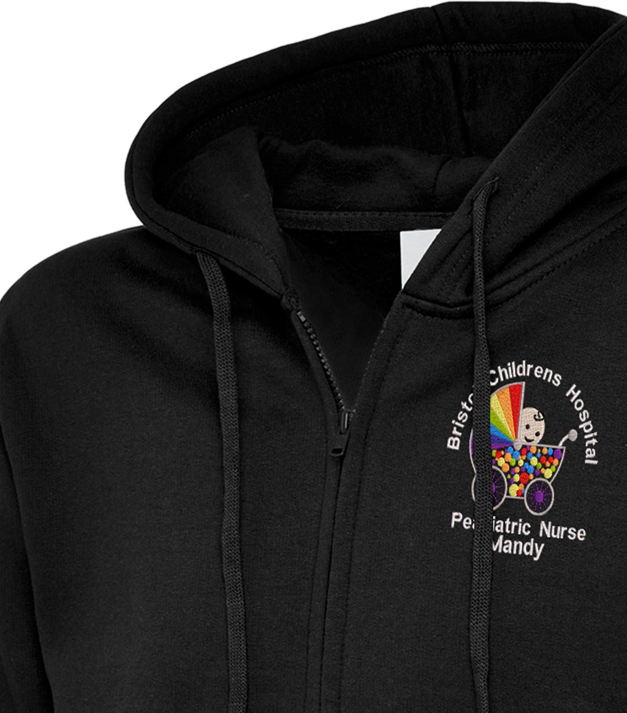 il_fullxfull.4470319234_frks.jpg NHS Rainbow Pram Embroidered Hoodie, Maternity/Paediatric Staff, Personalized