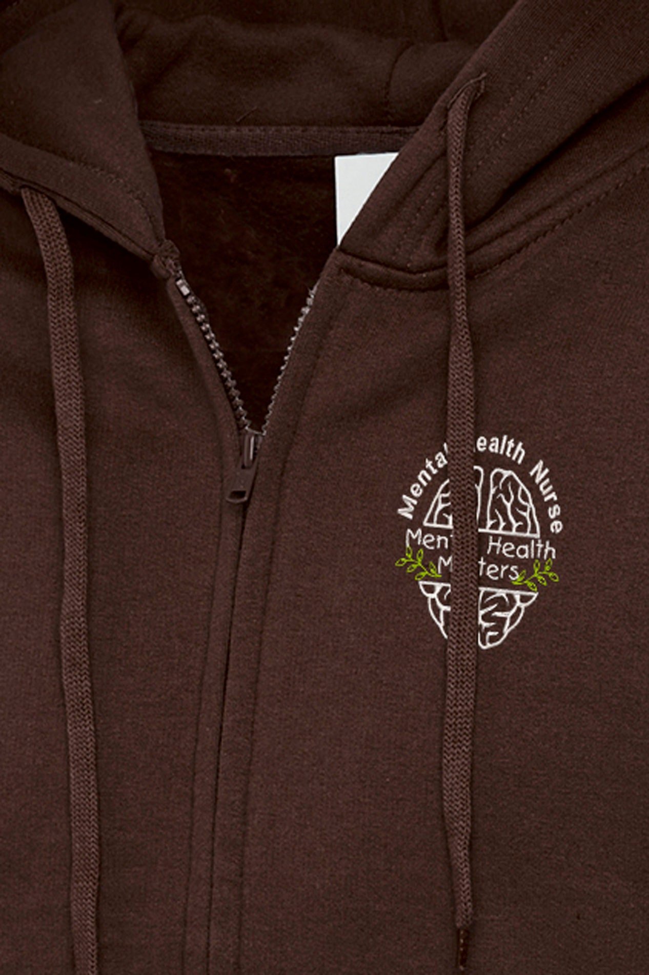 Embroidered Mental Health Matters Zip Hoodie – Personalized NHS Gift