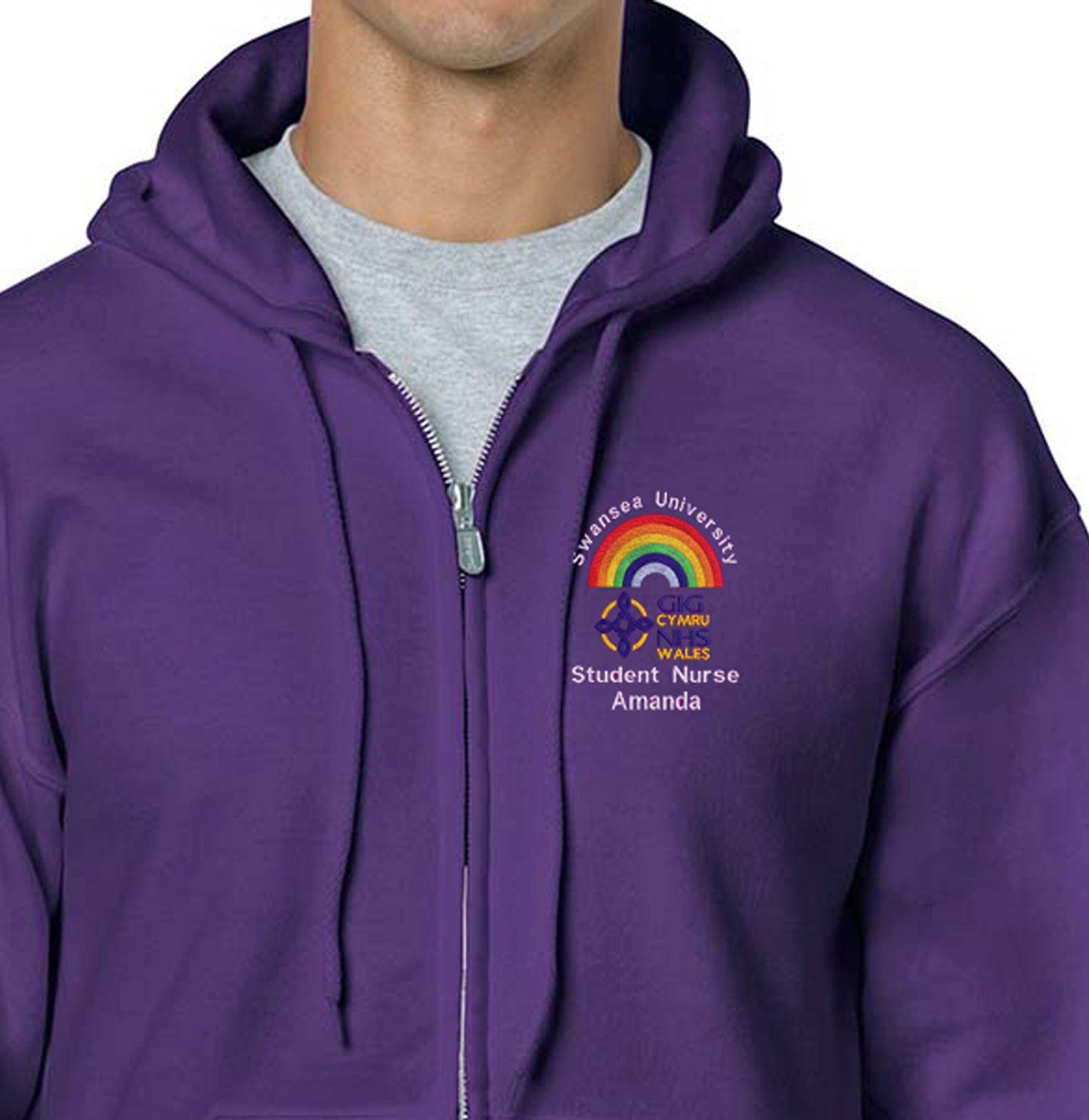 il_fullxfull.5497484813_t3ek.jpg Embroidered Rainbow NHS Hoodie, Swansea University Student Nurse Apparel
